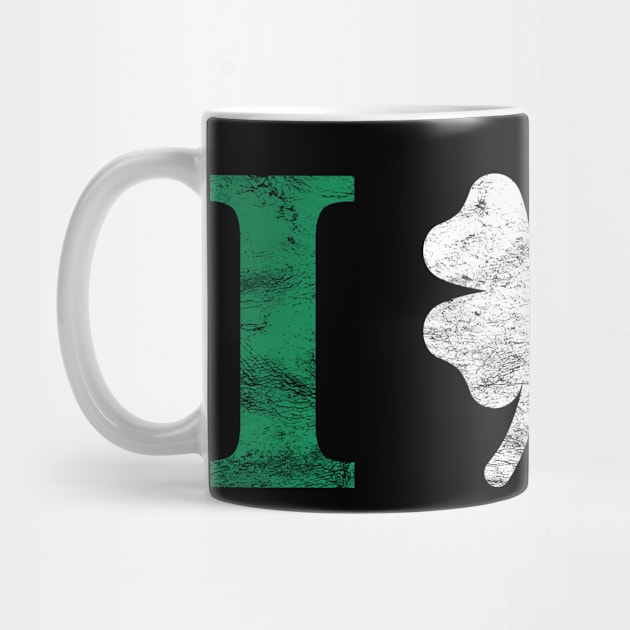 I Love Ireland Shamrock Irish Colors Gift by JeZeDe